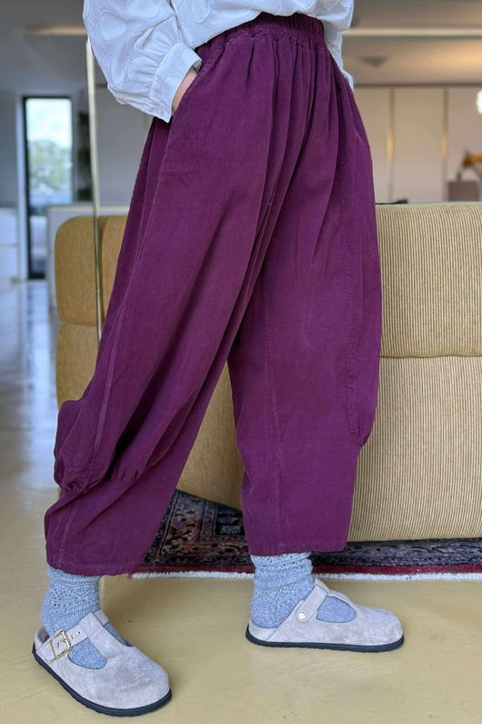 Cooper Needlecord Quirky Cocoon Pant Beetroot  /14 =